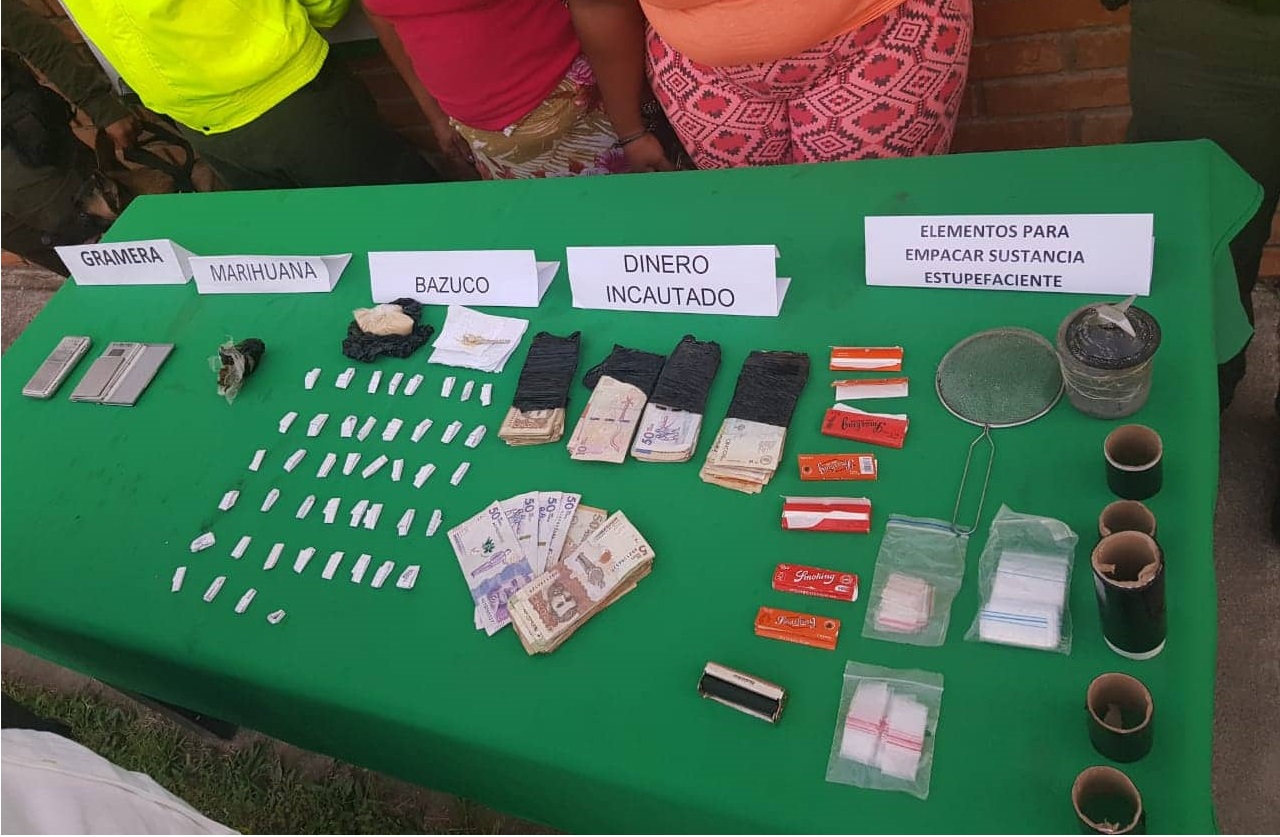 capturadas por tráfico de estupefacientes 