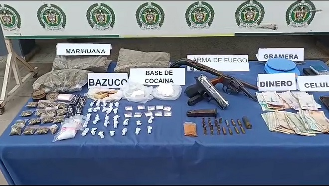 En un trabajo investigativo se logra la captura de 4 personas y la incautación de 2.000 dosis de estupefaciente.