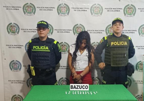 Capturada mujer en Calarcá por porte de estupefacientes