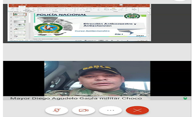 Encuentro virtual antiextorsión ¡yo no pago, yo denuncio! en Quibdó