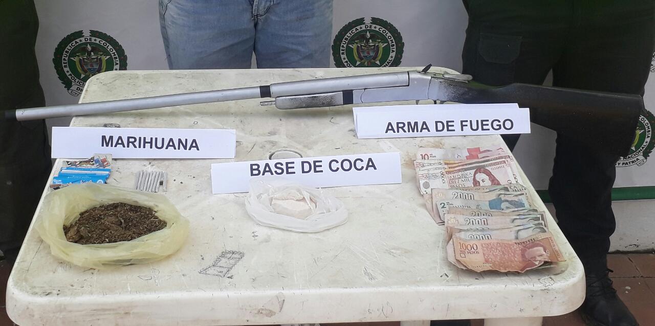 incautacion-allanamiento-estupefacientes-SIJIN-porte y trafico-armas de fuego-base de coca-zapayan-magdalena