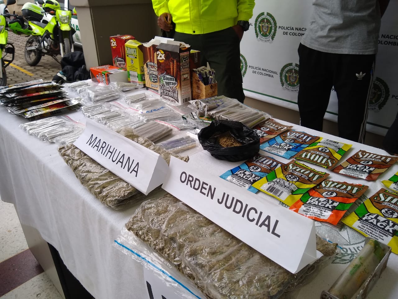 Estupefacientes incautados en operativo