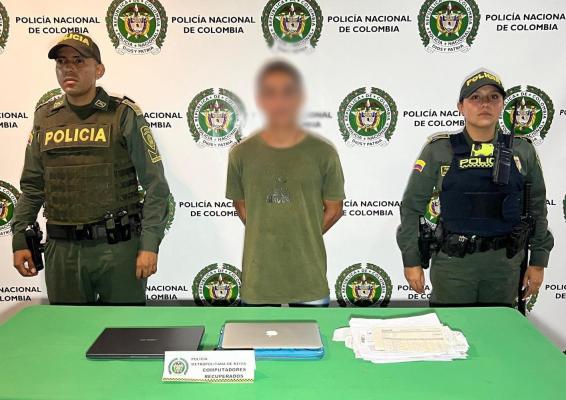Policía captura a un hombre y recupera dos computadores hurtados 