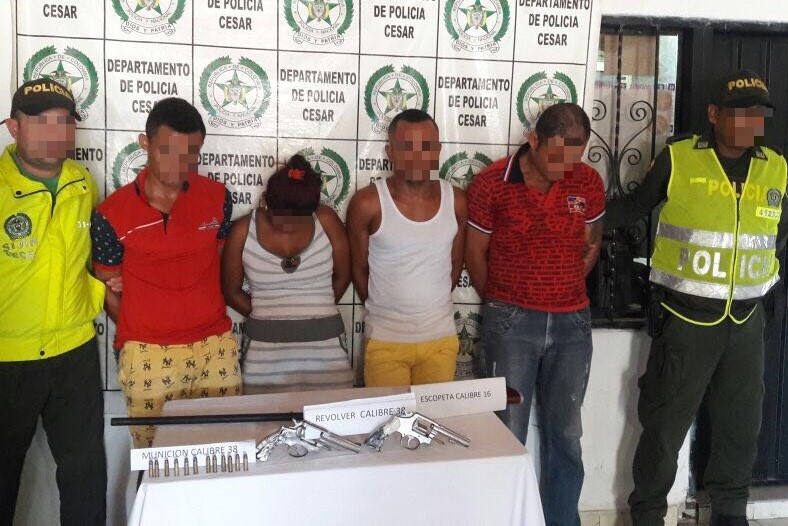 foto-Cuatro-capturados-y-tres-armas-de-fuego-incautadas