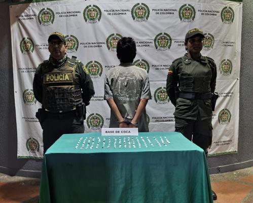 Capturado con 124 dosis de coca 