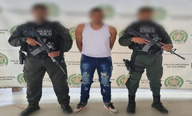GAULA Policía y Gaula Militar, capturaron a ‘El Garra’, presunto responsable del homicidio de un policía en Planeta Rica