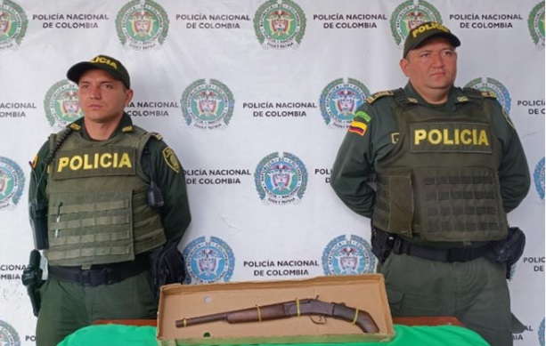 Se halló arma de fuego en Quimbaya