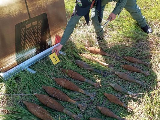 Hallazgo deposito ilegal de explosivos