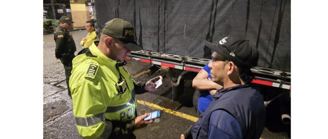 Interverción en la Galería por la Policía metropolitana de Manizales