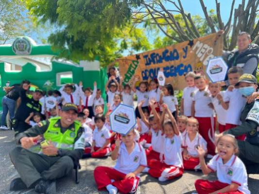 La alegría de los niños, niñas y adolescentes, es el premio más grande para la Policía Nacional