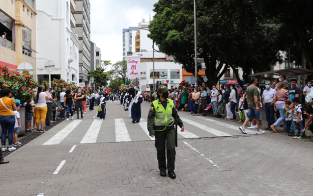 En todos los rincones del área metropolitana de Pereira, la seguridad fue garantizada