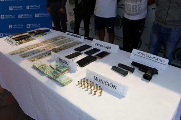 Elementos incautados en los procedimientos realizados