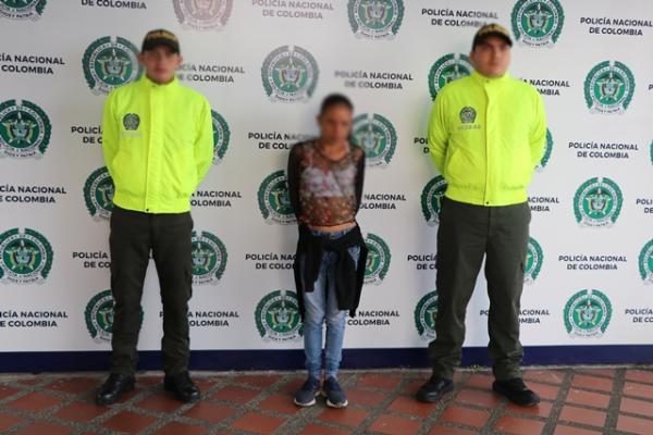 Capturada por el delito de tráfico de estupefacientes en la ciudad de Pereira
