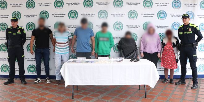 La operación adelantada logró la materialización de siete capturas 