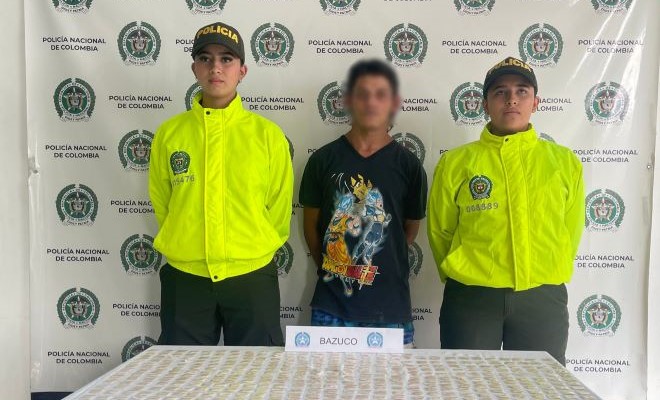 En el operativo ejecutado fueron halladas varias dosis de bazuco