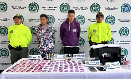 En el procedimiento fueron incautadas dosis de tusibi, celulares y munición