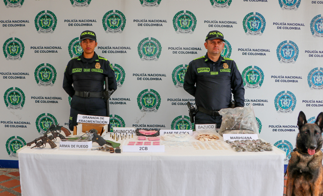 La incautación de elementos ilícitos es permanente en el área metropolitana de Pereira