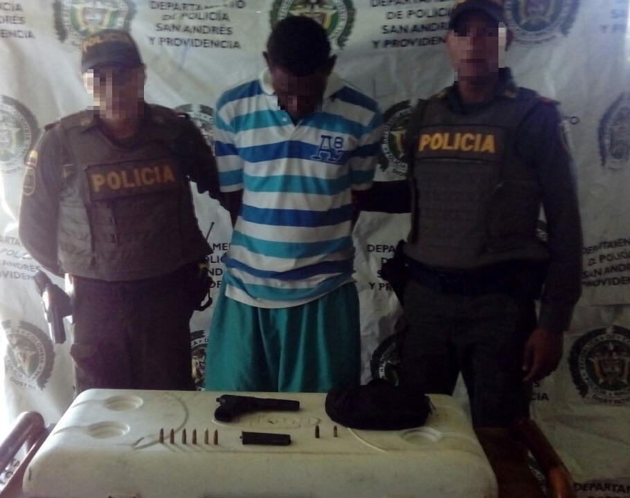 Policía Nacional captura un ciudadano que portaba arma de fuego