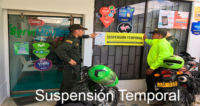 Suspensión,temporal
