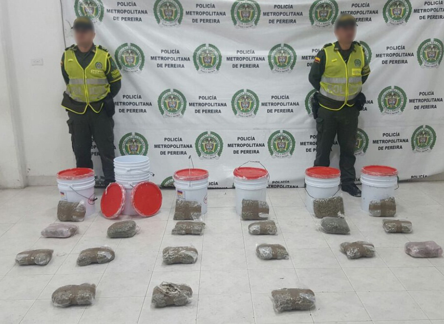 Policía realizó la incautación de 14 mil gramos de marihuana