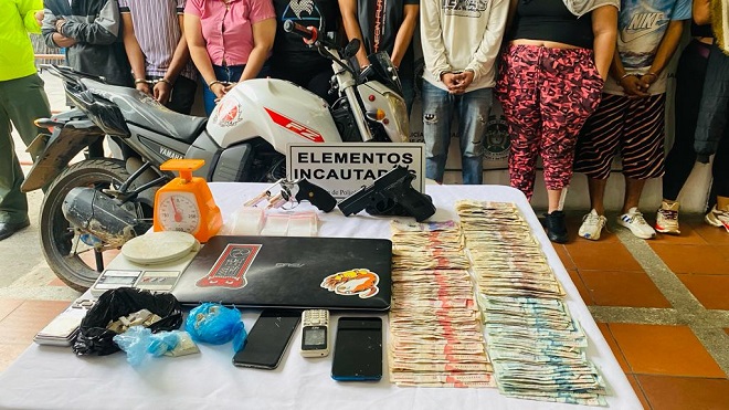 En actividades de registro y allanamiento fueron capturadas 12 personas dedicadas al microtráfico.