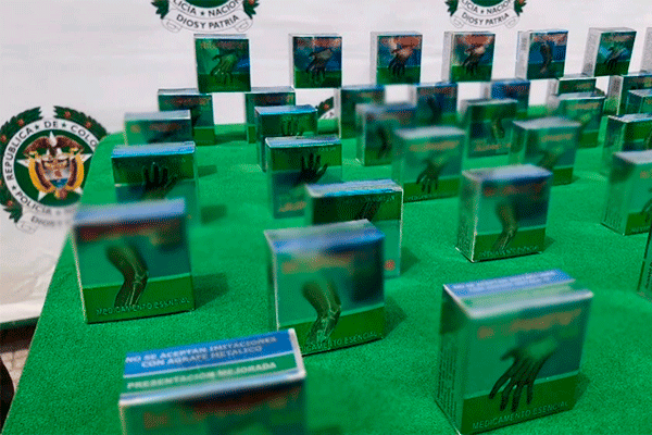 Contundente incautación de medicamento en la modalidad de contrabando