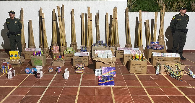 24.400 unidades de juegos pirotécnicos serían comercializados