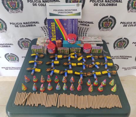 Incautación de polvora