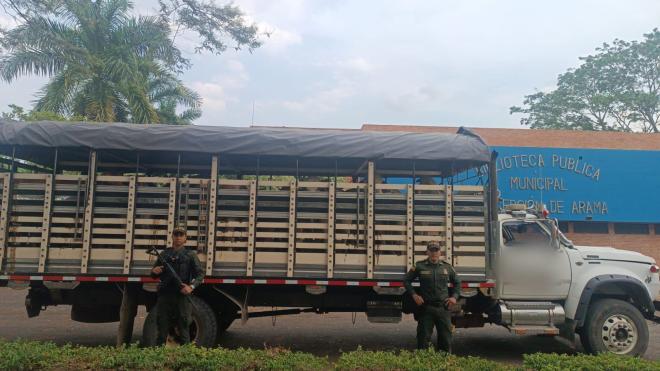 Incautación en área urbana del municipio de Cubarral