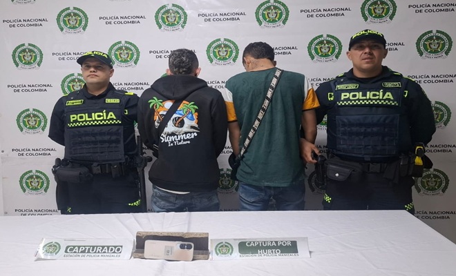 Dos Polic&iacute;as, Dos capturados y elementos incautados