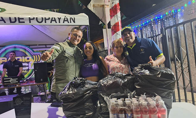 La Radio Policía en Popayán premió la cuadra 94.1 FM