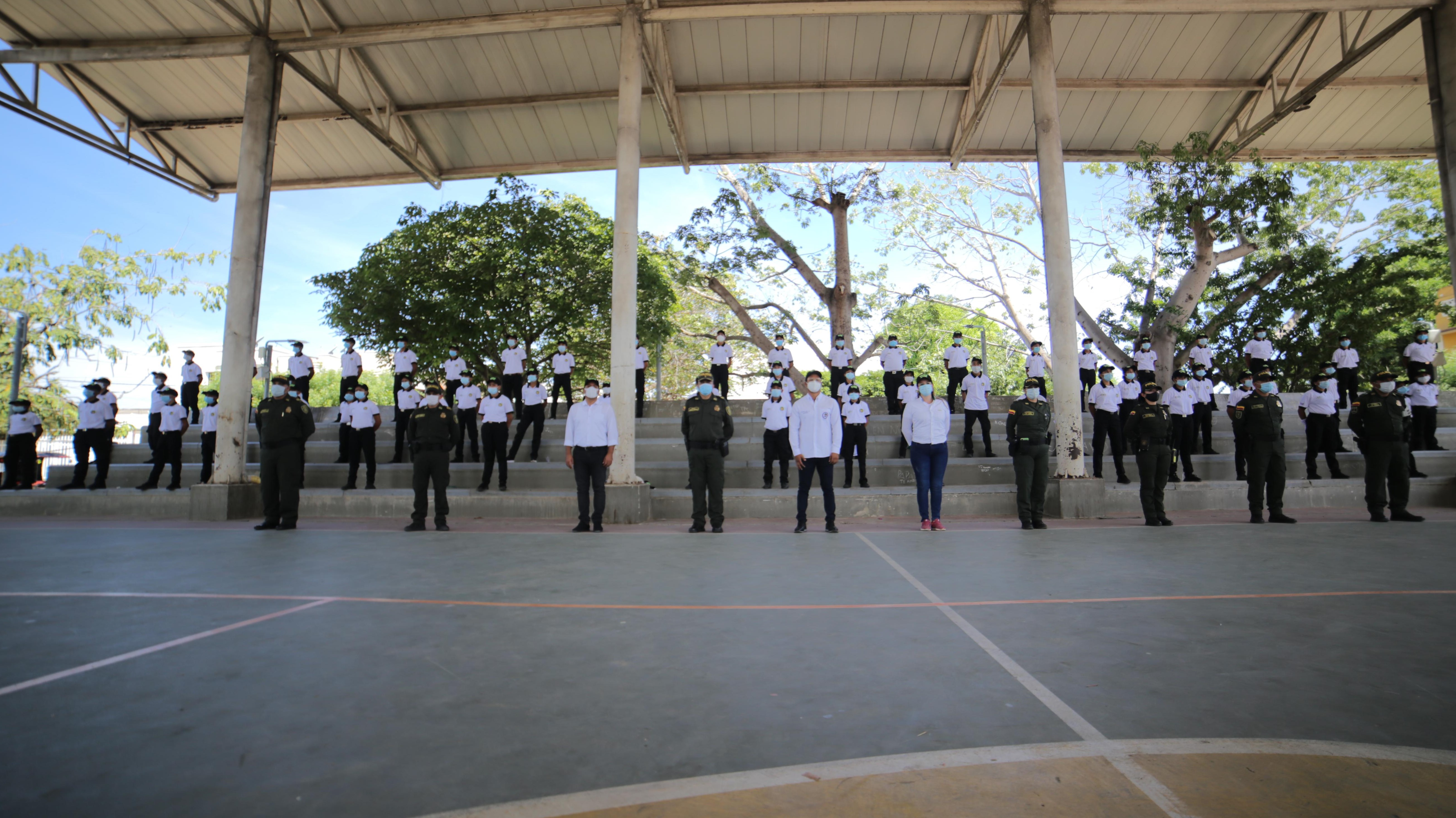 Alcaldía de Plato-inauguracion del programa de cívicos infantiles y juveniles-DEMAG-pOLICÍA DEL MAGDALENA