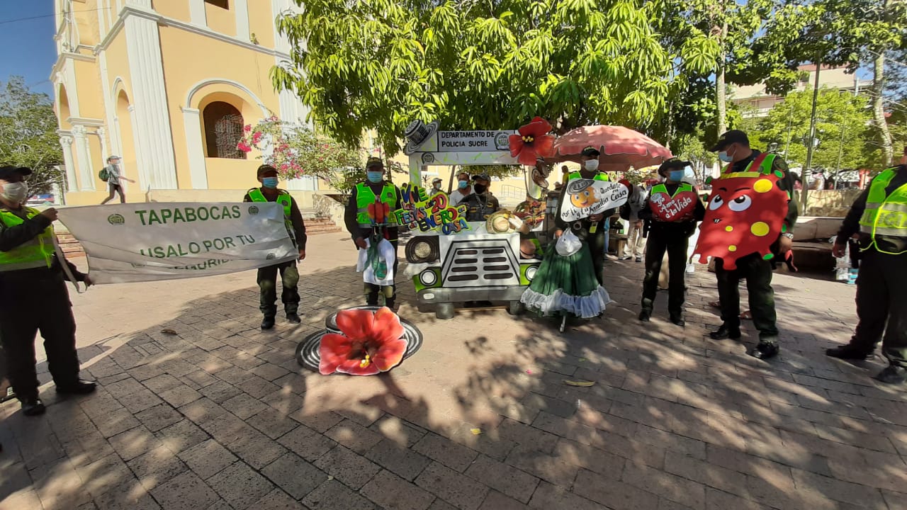 unidades de prevención y educación ciudadana realizan campañas contra el covid 19  
