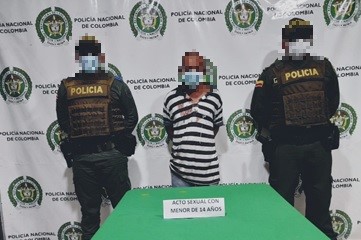 Lo capturamos por el delito de acceso carnal abusivo con persona menor de 14 años de edad
