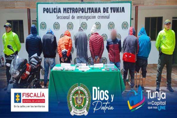 Captura de 9 personas, 8 por orden judicial y 1 en flagrancia