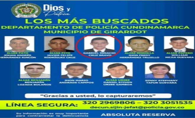 Capturado en Bogotá, uno de los más buscados de Cundinamarca; se ofrecían hasta 30 millones por su captura