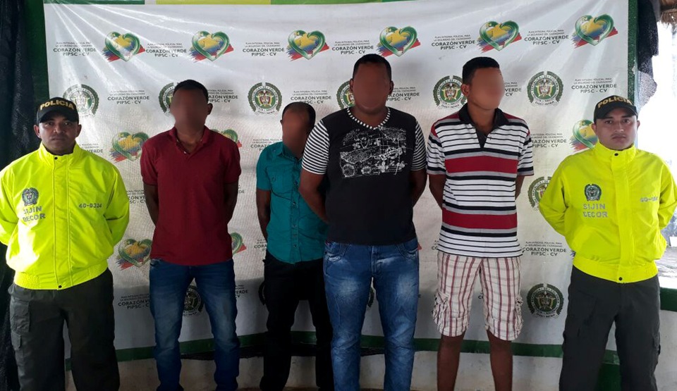 Estas capturas se realizaron en zona rural de municipio de Ayapel