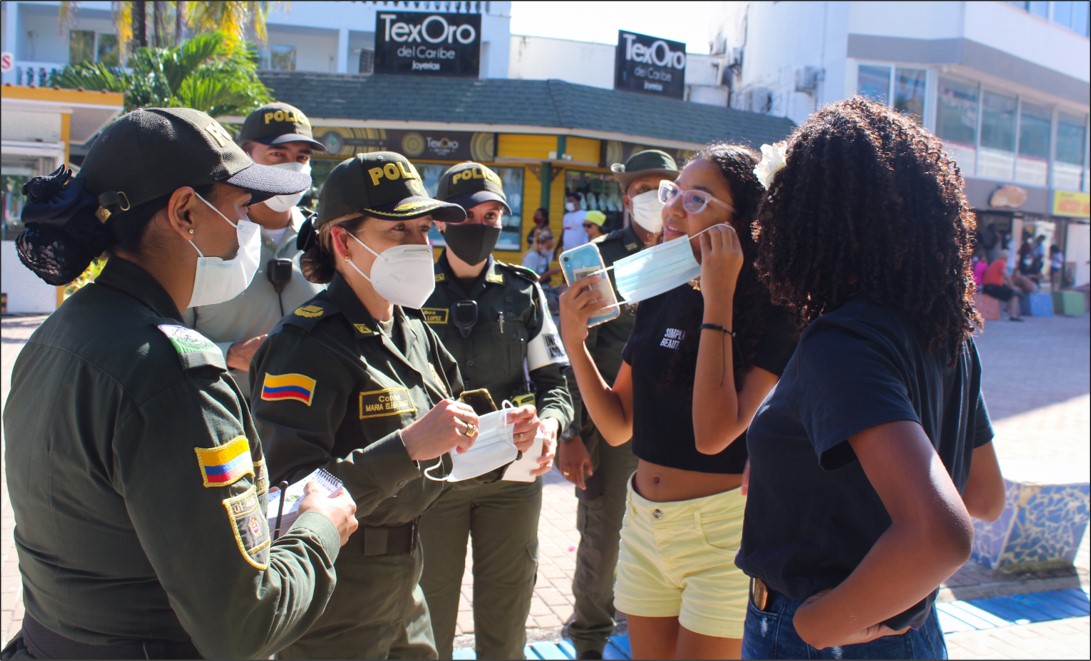 Desplegamos campañas de prevención contra el covid-19 en las playas de Spratt Bight
