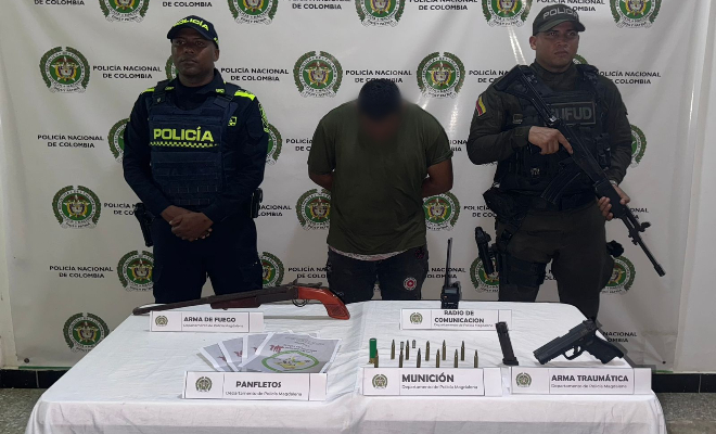 Capturan a una persona por diferentes delitos 