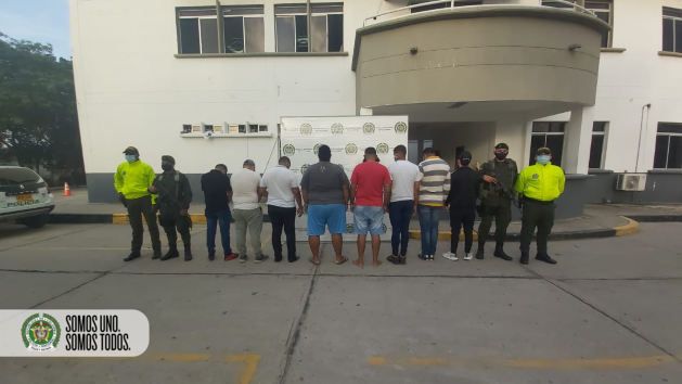 Ocho personas capturadas en una operación simultánea contra el tráfico de estupefacientes.