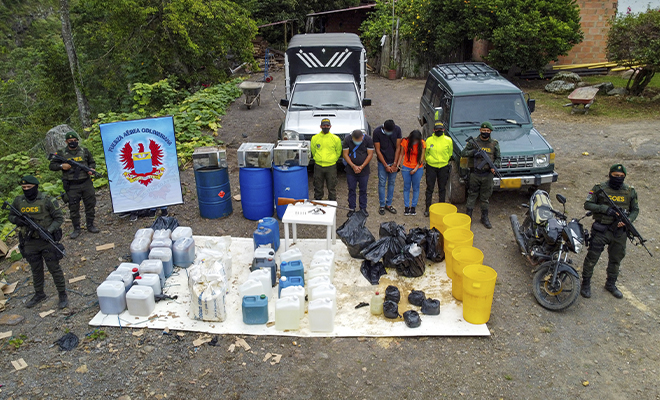 Golpe a red transnacional del tráfico de estupefacientes