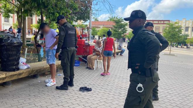 Actividad de intervención focalizada al sector comercial del centro de la ciudad.