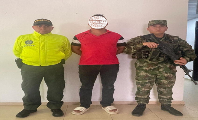 Capturado por homicidio y  tráfico armas