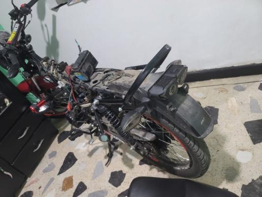 Motocicleta desguazada