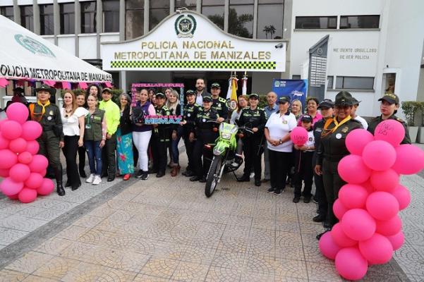 lanzamiento de la estrategia patrulla purpura en Manizales