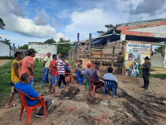 Charlas con la comunidad en general contra el abigeato