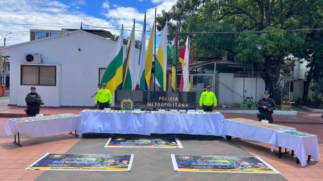Policía Metropolitana de Neiva incauta gran cantidad de material de guerra