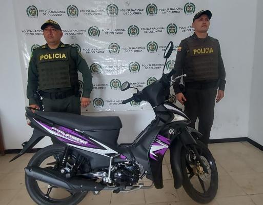 Policía Nacional recupera motocicleta en el municipio de Rivera