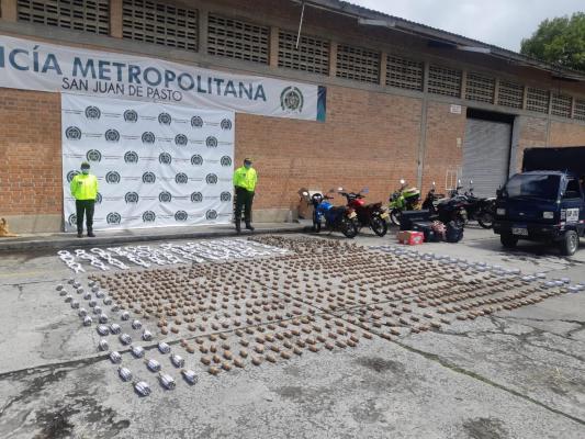 pólvora incautada