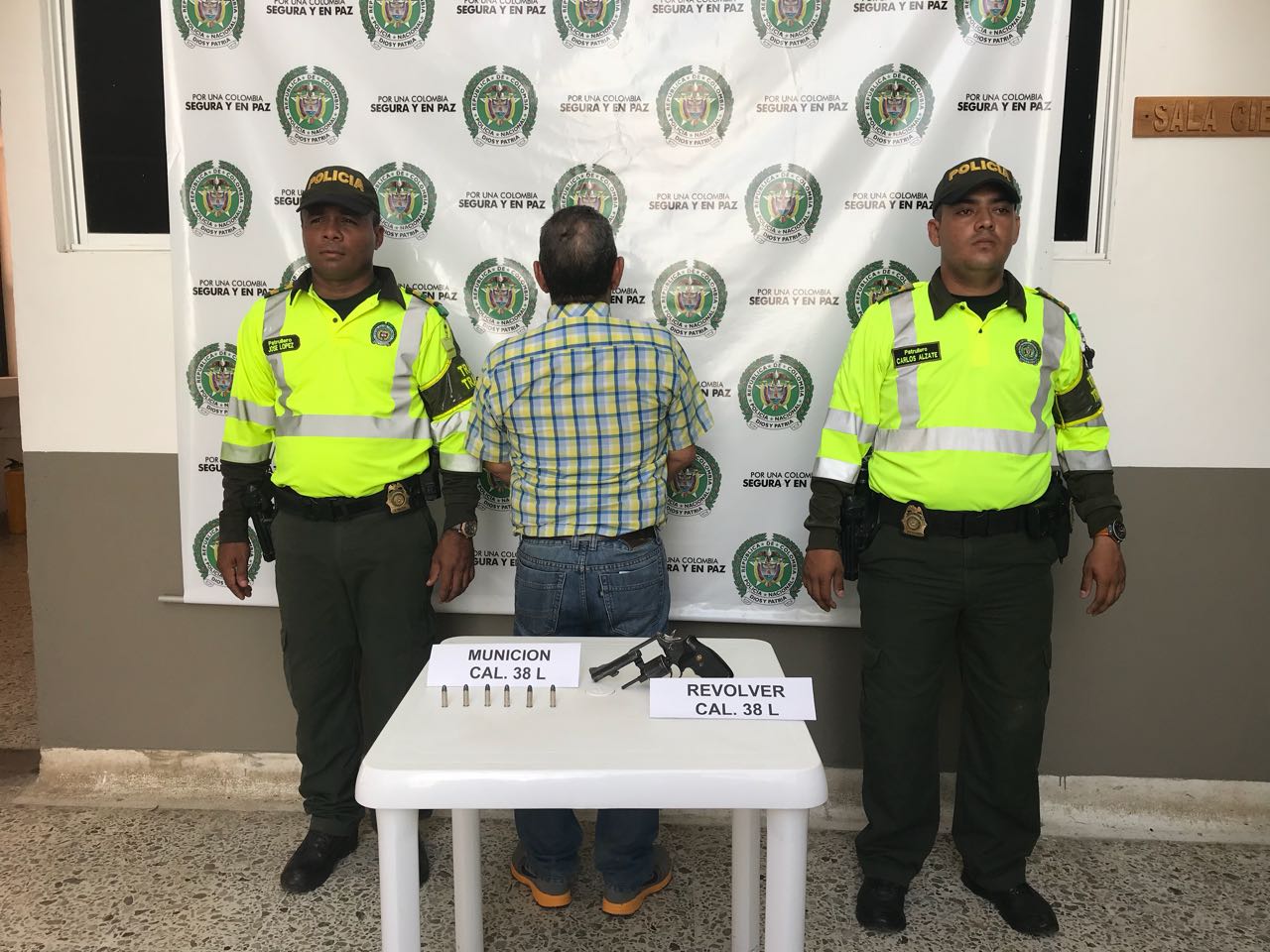 Esta captura se realizó en la vía Montería Lorica